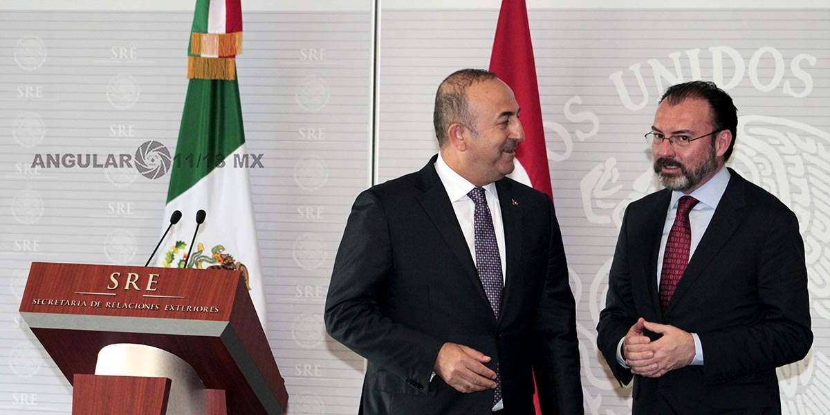 El Secretario de Relaciones Exteriores Luis Videgaray recibió a su homólogo de Turquía Mevlüt Çavuşoğlu