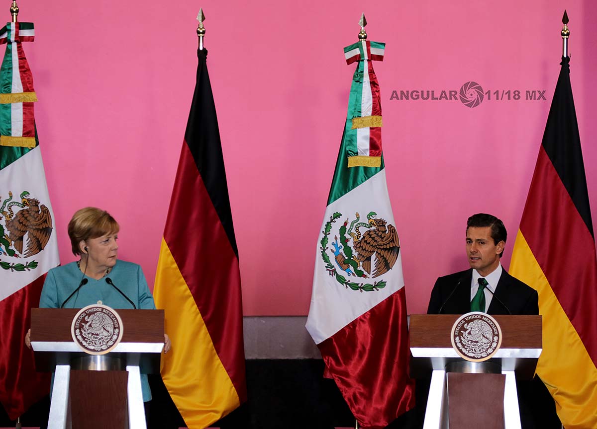 Visita Oficial de la Canciller Federal de Alemania Angela Merkel a la Ciudad De México.