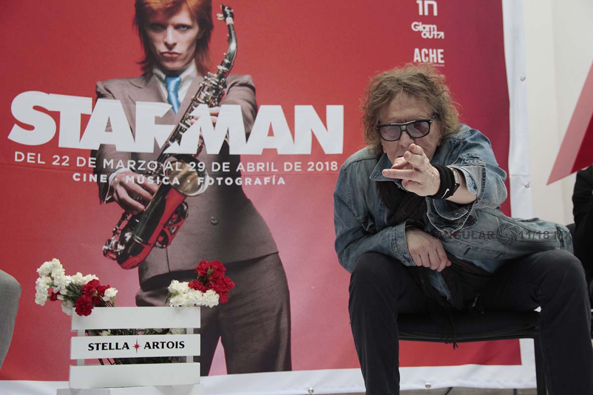 Mick Rock Inaugura Oficialmente en México la Exposición STARMAN del  Mítico  David Bowie.