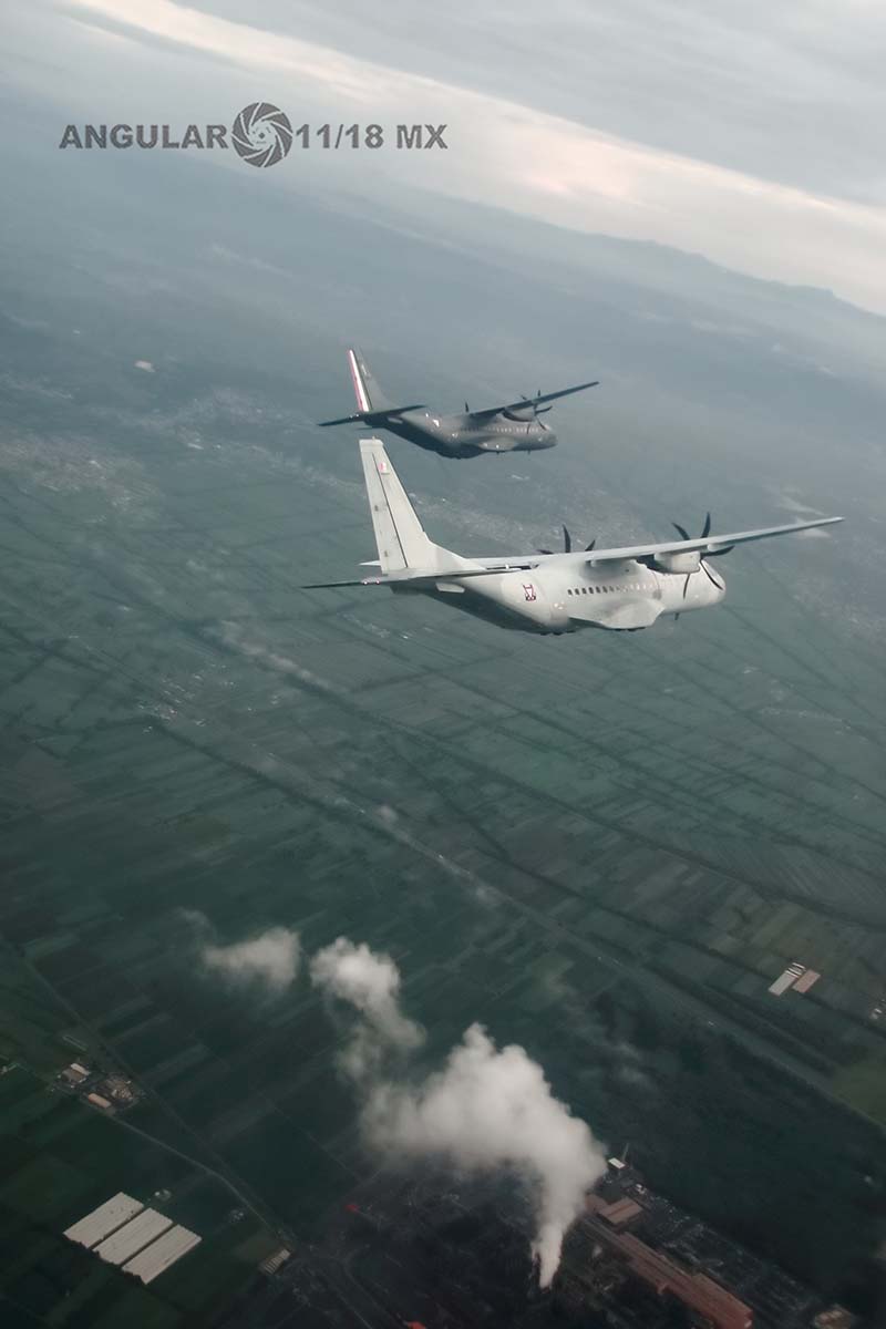 Parada Aérea Militar 2018, Recorrido en Aeronave de Ala Fija.