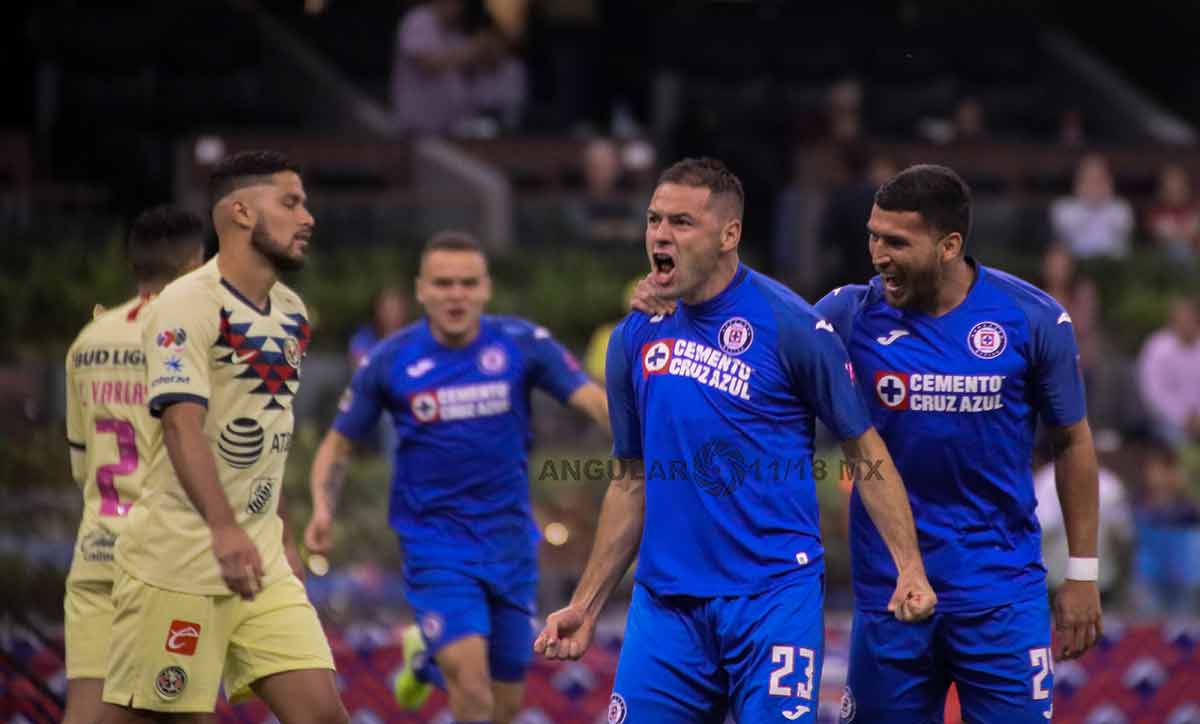 Cruz Azul derrota al América en la J13 del Apertura 2019.