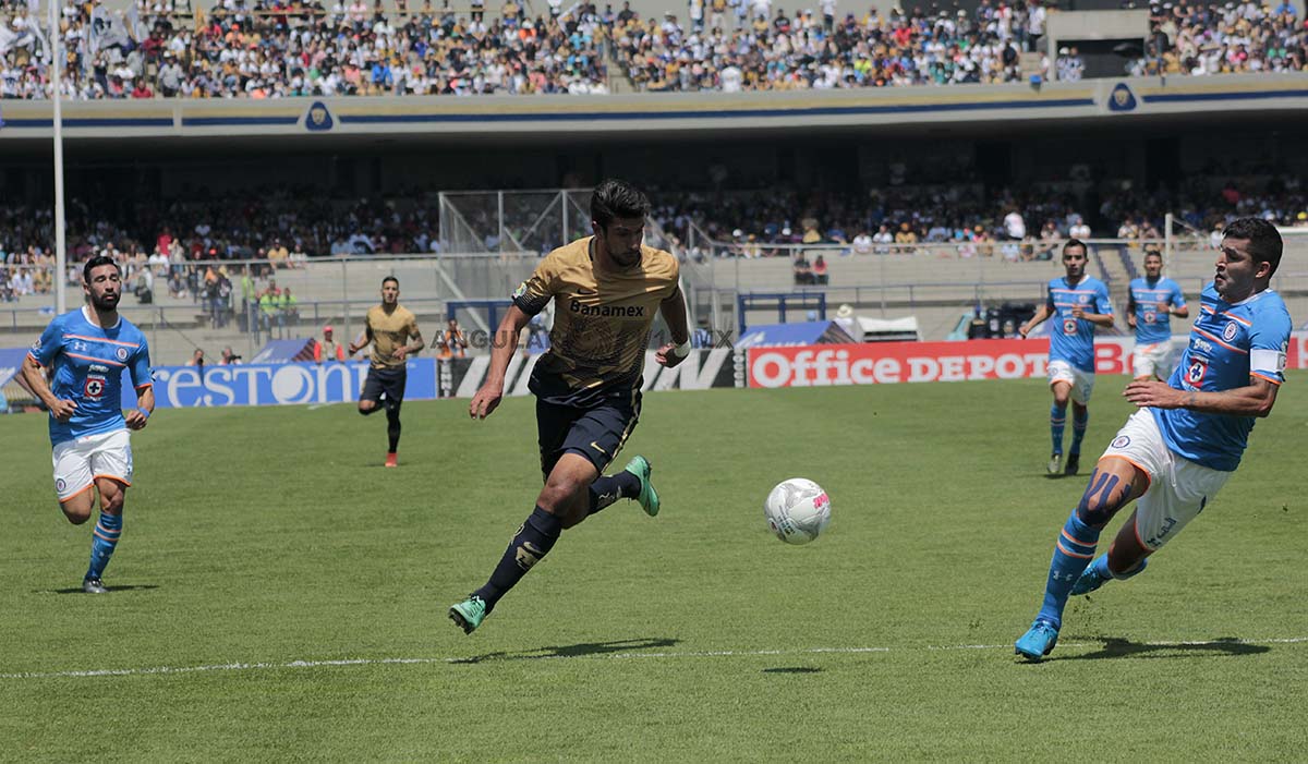Pumas empata con Cruz Azul 2-2  en la Jornada 9 del torneo de Clausura 2016.