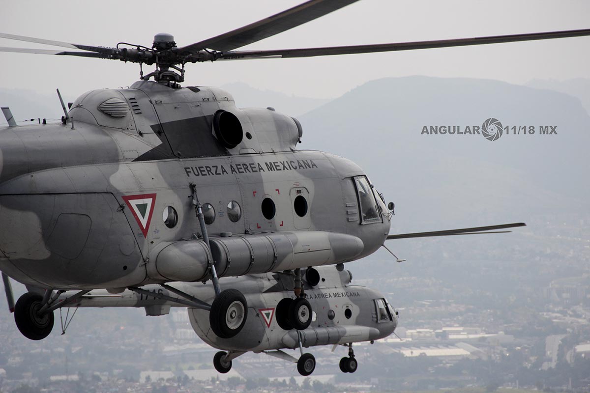 Recorrido Aéreo con el Agrupamiento “TORO” de Helicópteros MI-17 de la Fuerza Aérea Mexicana