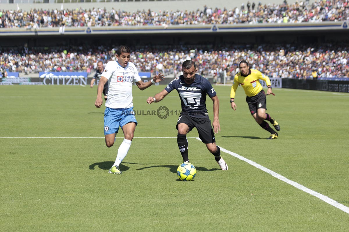 Los Pumas derrotan a la Cruz Azul,  1-0 en la jornada 2 del torneo de clausura 2017.