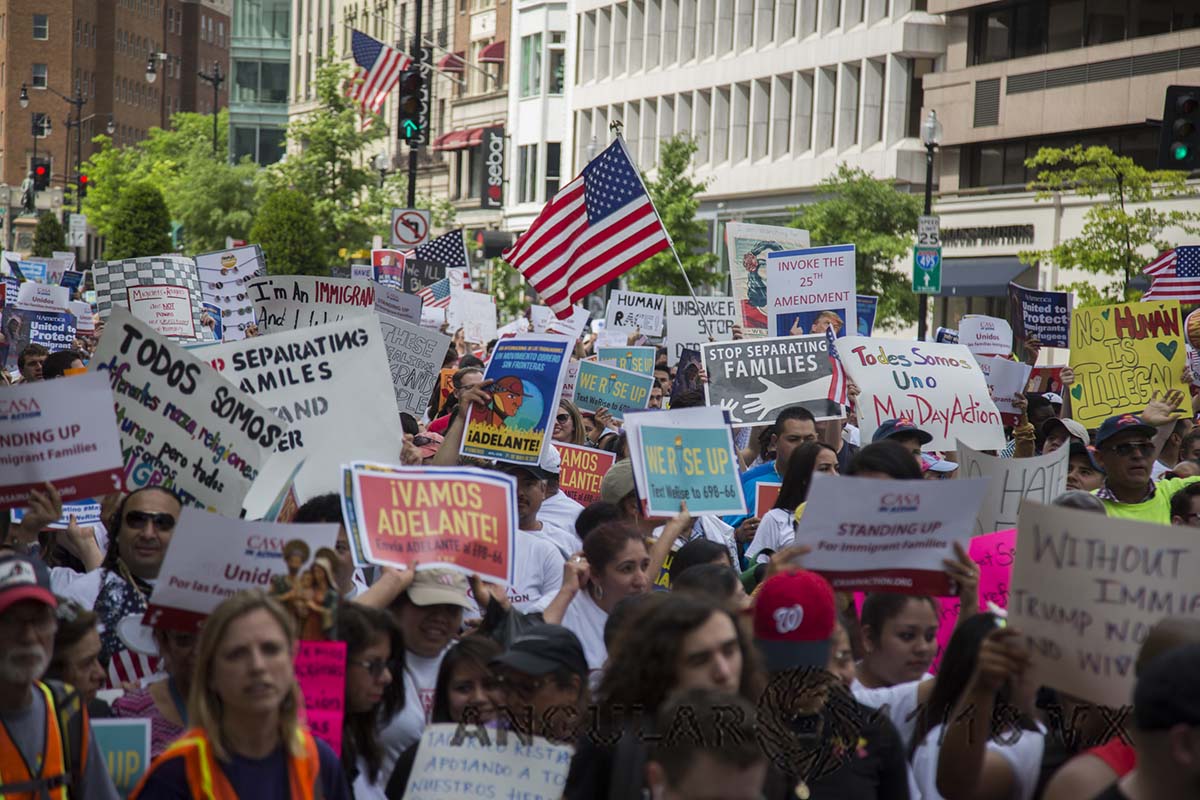 Marcha por los Derechos de los Inmigrantes y Refugiados en Washington DC