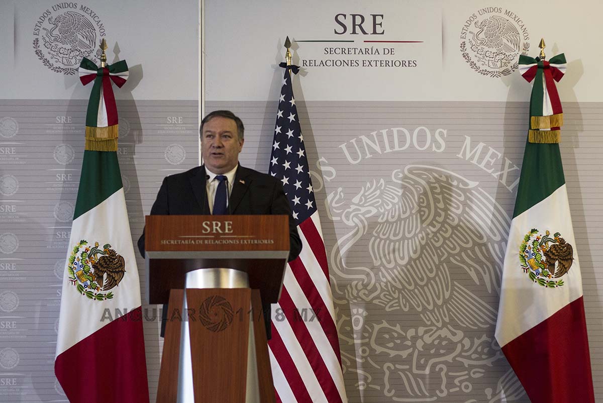 Michael Pompeo  Secretario de Estado de Estados Unidos realizó visita  de trabajo en México.