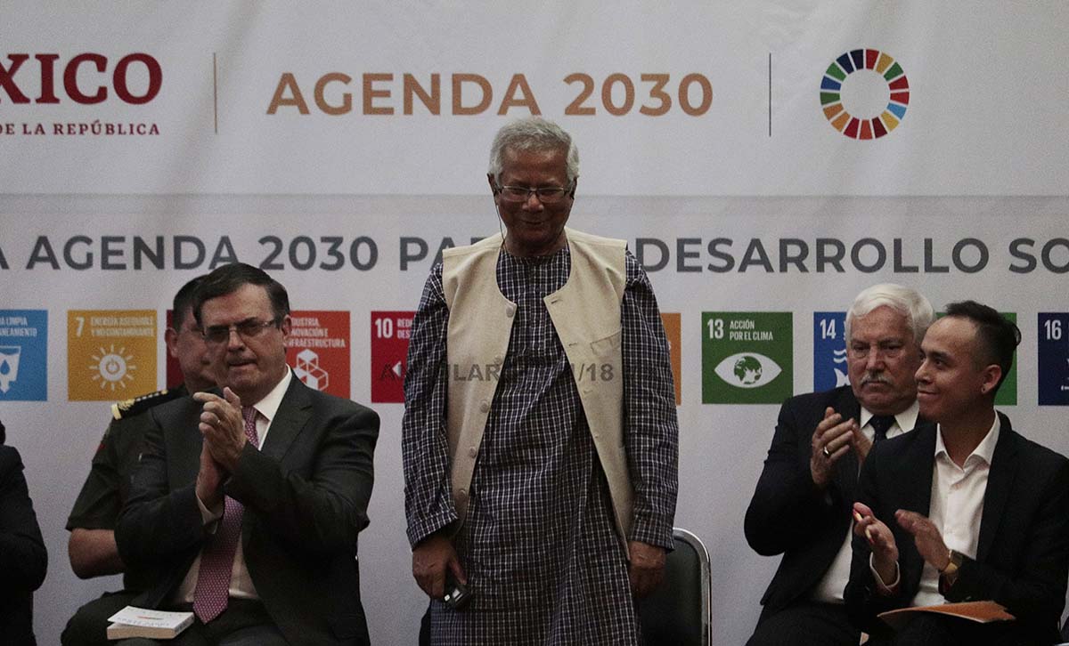 El Premio Nobel de la Paz, Muhammad Yunus participó en la  Sesión de la Agenda 2030 para el Desarrollo Sostenible