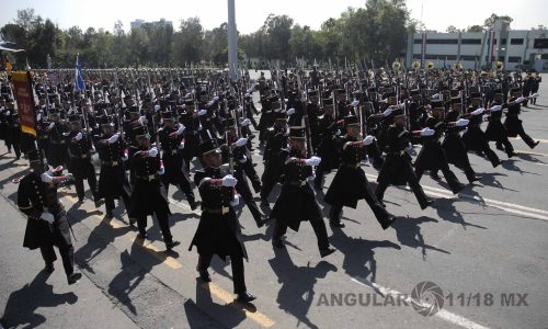 Practica General de la Columna del Desfile Militar del 16 de septiembre