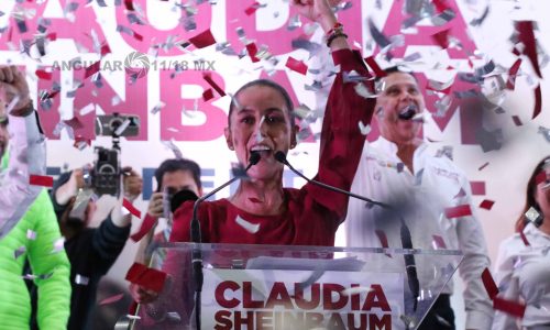 Claudia Sheinbaum Pardo Candidata a la Presidencia de México Realiza Mitin en la Alcaldía de Tlalpan