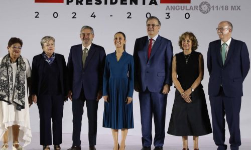 Claudia Sheinbaum virtual presidenta de  México presentó su nuevo Gabinete